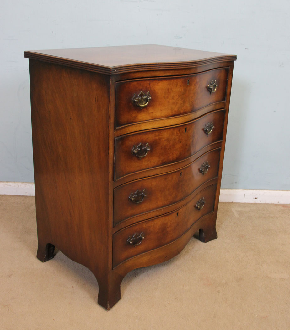 Antique Small Chest of Drawers, (2) Antique Small Burr Walnut Chest of Drawers