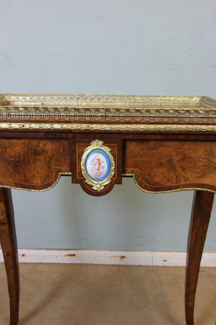 Antique Victorian Burr Walnut Jardiniere Planter, with ormolu cherub mounts Antique Victorian Burr Walnut Jardiniere / Planter