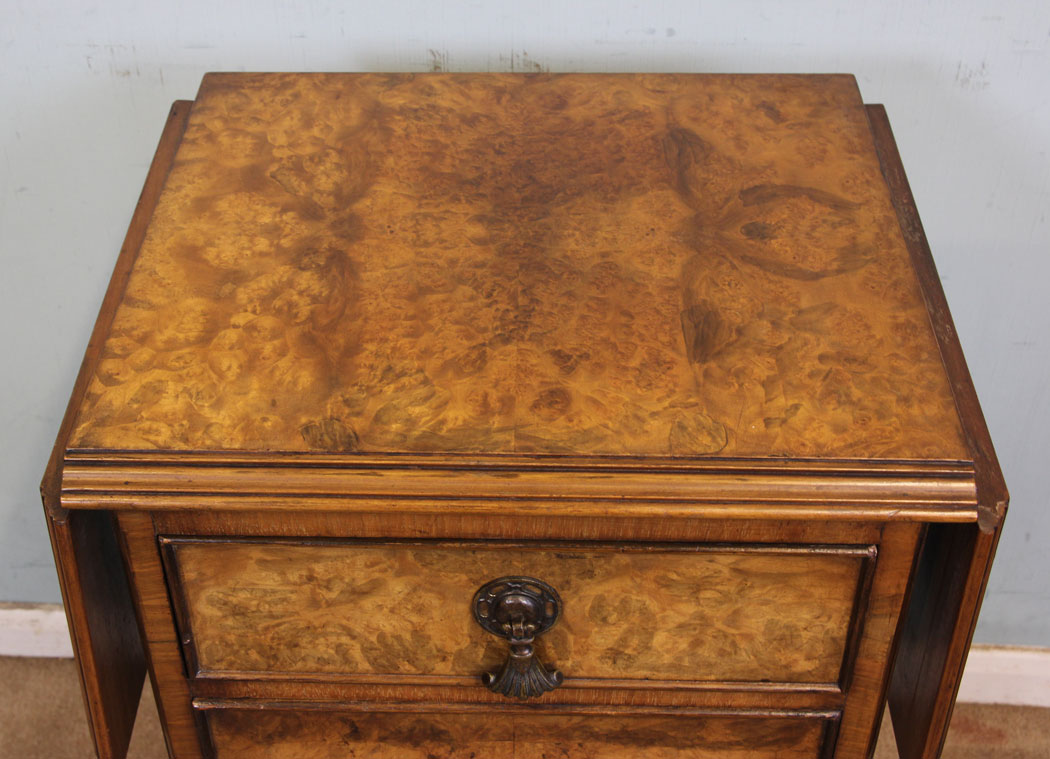 Antique Walnut Side Cabinet, Lamp Table, Antique Walnut Side Cabinet,