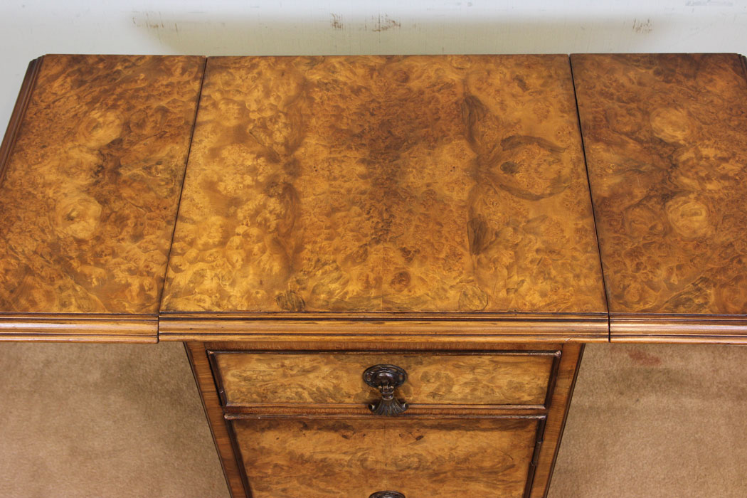 Antique Walnut Side Cabinet, Lamp Table, (2) Antique Walnut Side Cabinet,