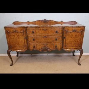 Burr Walnut Shaped Sideboard