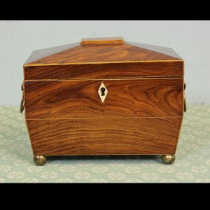 Antique Rosewood Tea Caddy