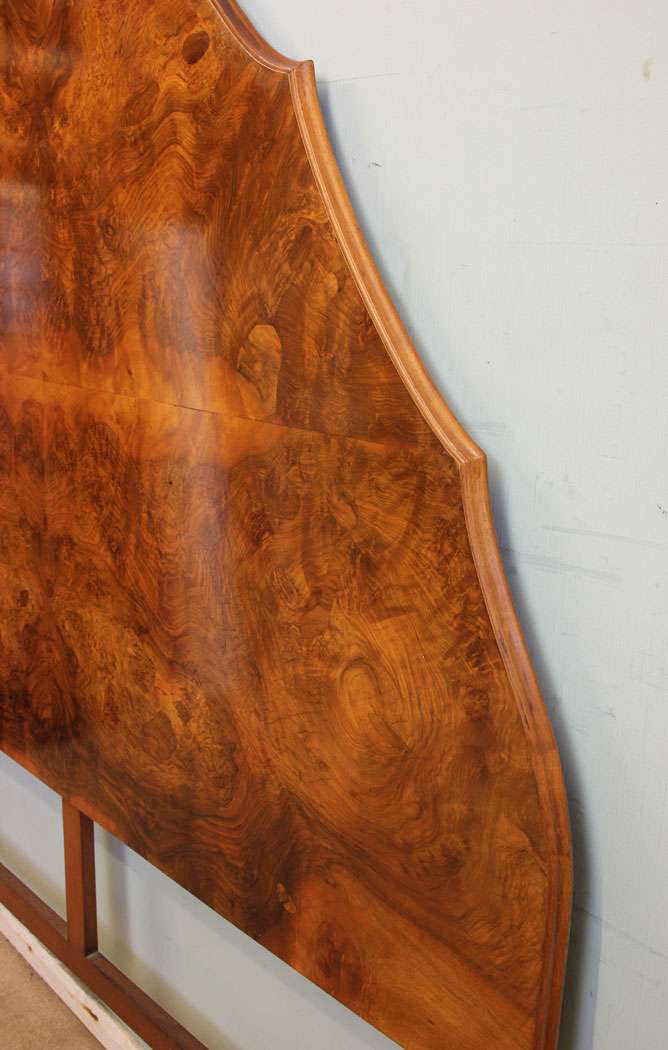 Antique Walnut Headboard, London,