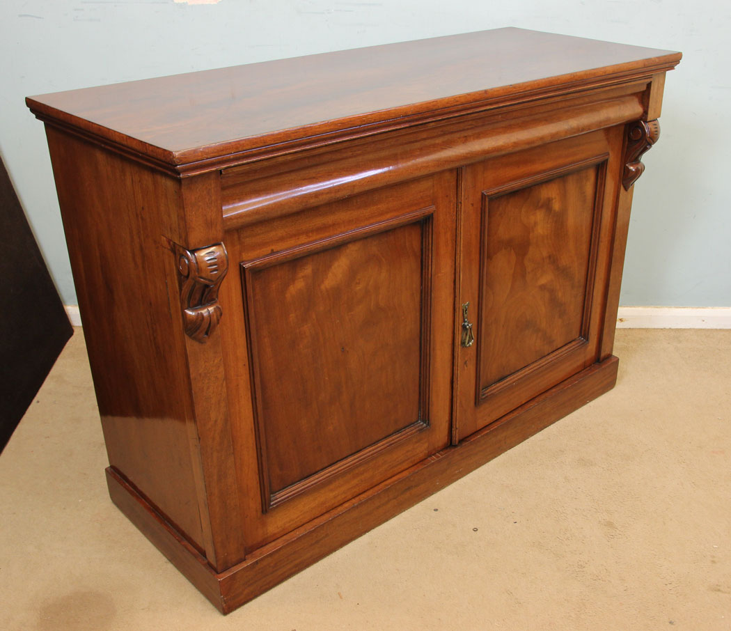 Antique Chiffonier Sideboard Base, Antique Mahogany Chiffonier Sideboard Base