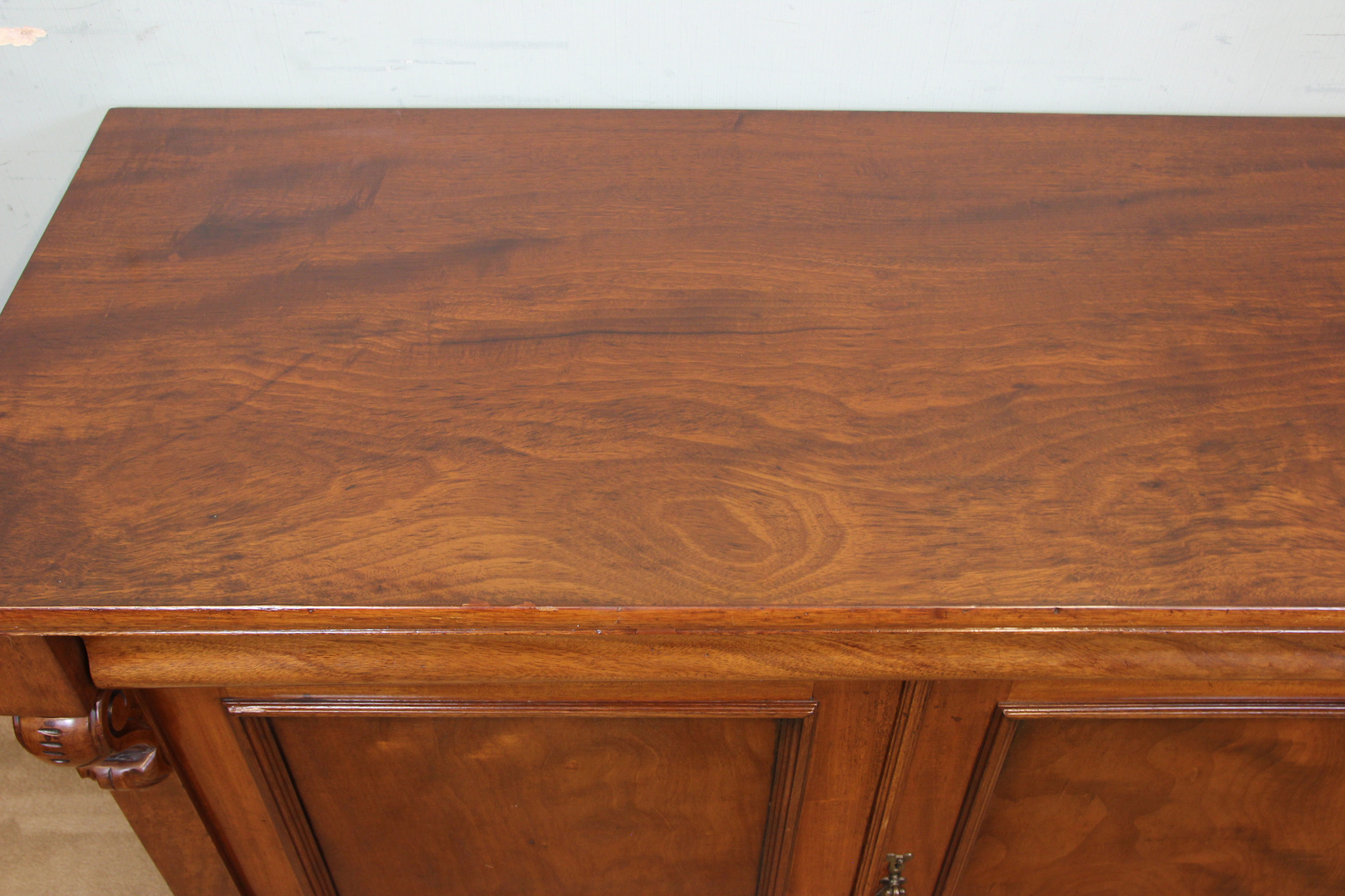 Antique Chiffonier Sideboard Base, Lincolnshire, Antique Mahogany Chiffonier Sideboard Base