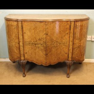 Antique Burr Walnut Sideboard Drinks Cabinet