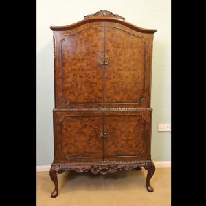 Burr Walnut Cocktail Cabinet