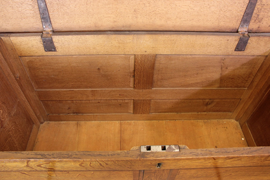Antique 19th Century Oak Mule Chest, Coffer, Antique 19th Century Oak Mule Chest / Coffer