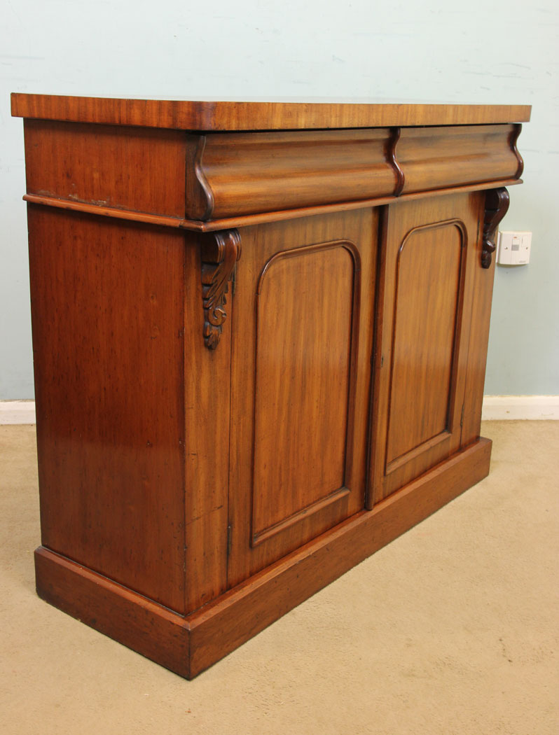 Antique Chiffonier Sideboard, London, Antique Victorian Mahogany Chiffonier Sideboard Base