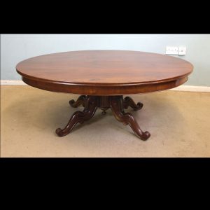 Antique Victorian Mahogany Oval Coffee Table