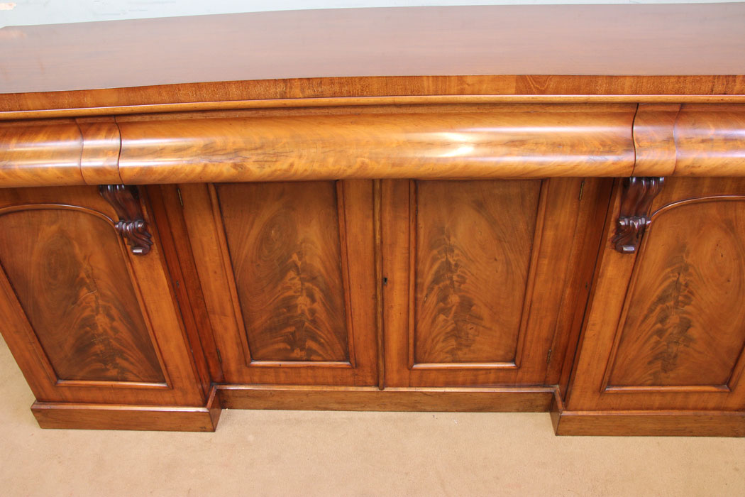 Antique Mahogany Sideboard, London, Antique Victorian Mahogany Sideboard Base