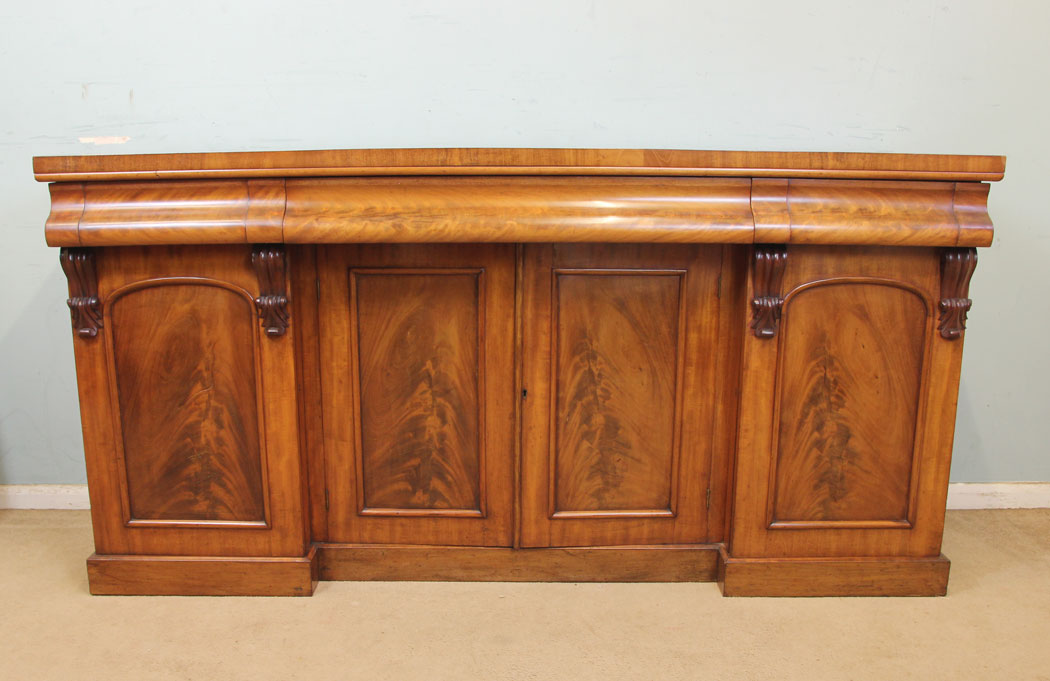 Antique Victorian Mahogany Chiffonier Sideboard, Antique Victorian Mahogany Sideboard Base