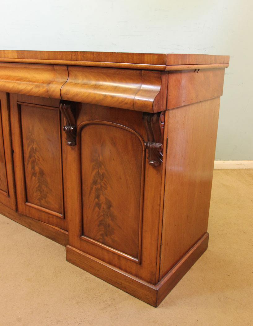 Antique Victorian Mahogany Chiffonier Sideboard, London, Antique Victorian Mahogany Sideboard Base
