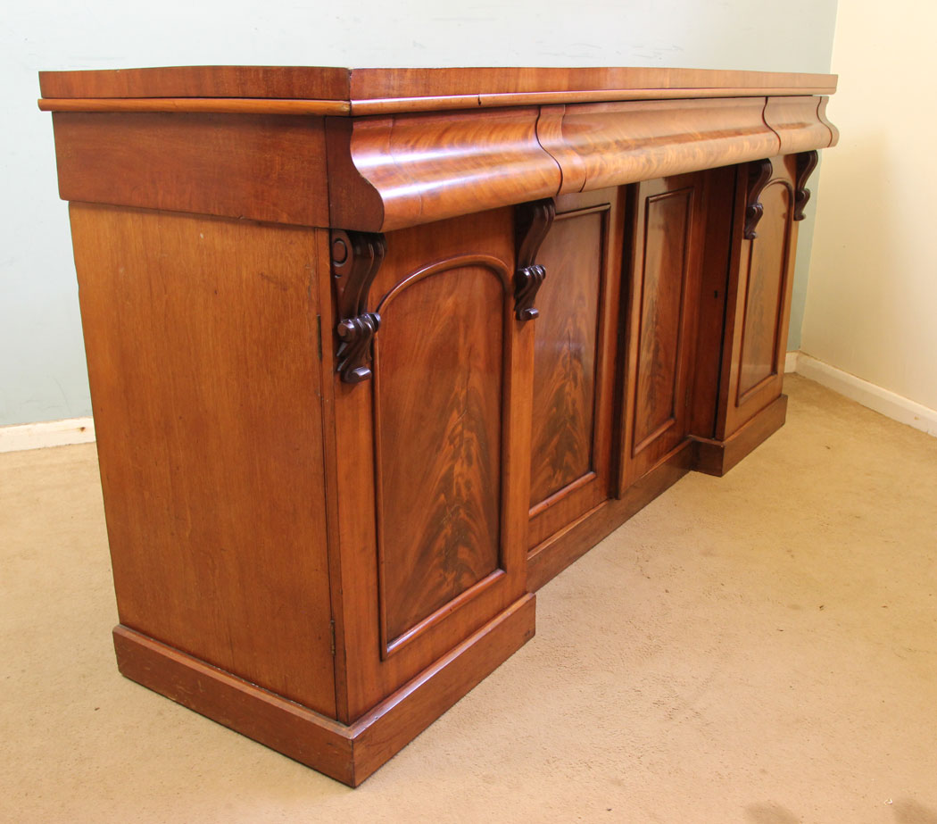 Antique Victorian Mahogany Sideboard, Antique Victorian Mahogany Sideboard Base