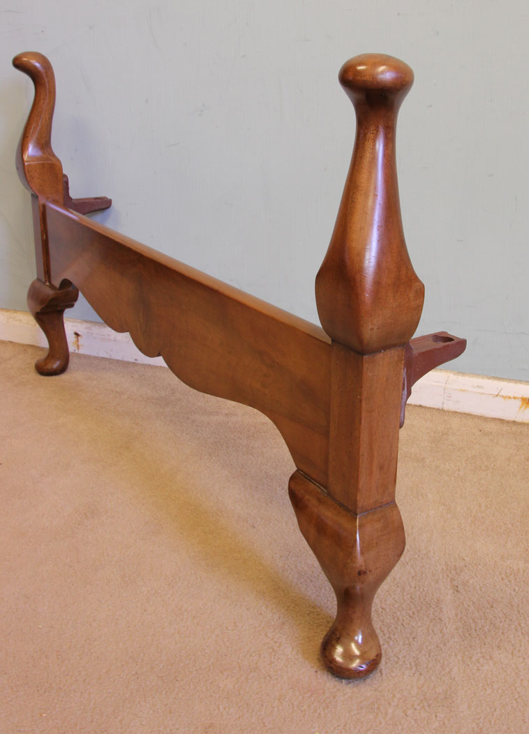 Pair Antique Figured Walnut Single Beds, Lincolnshire, Pair Antique Figured Walnut Single Beds