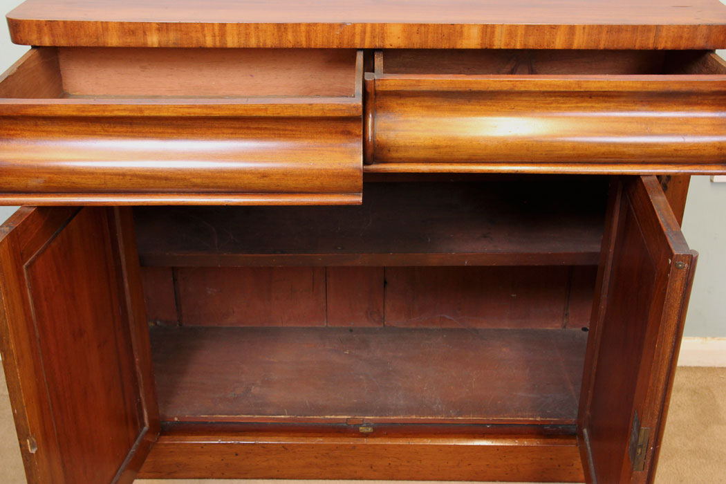 Small Antique Chiffonier Sideboard, Antique Victorian Mahogany Chiffonier Sideboard Base