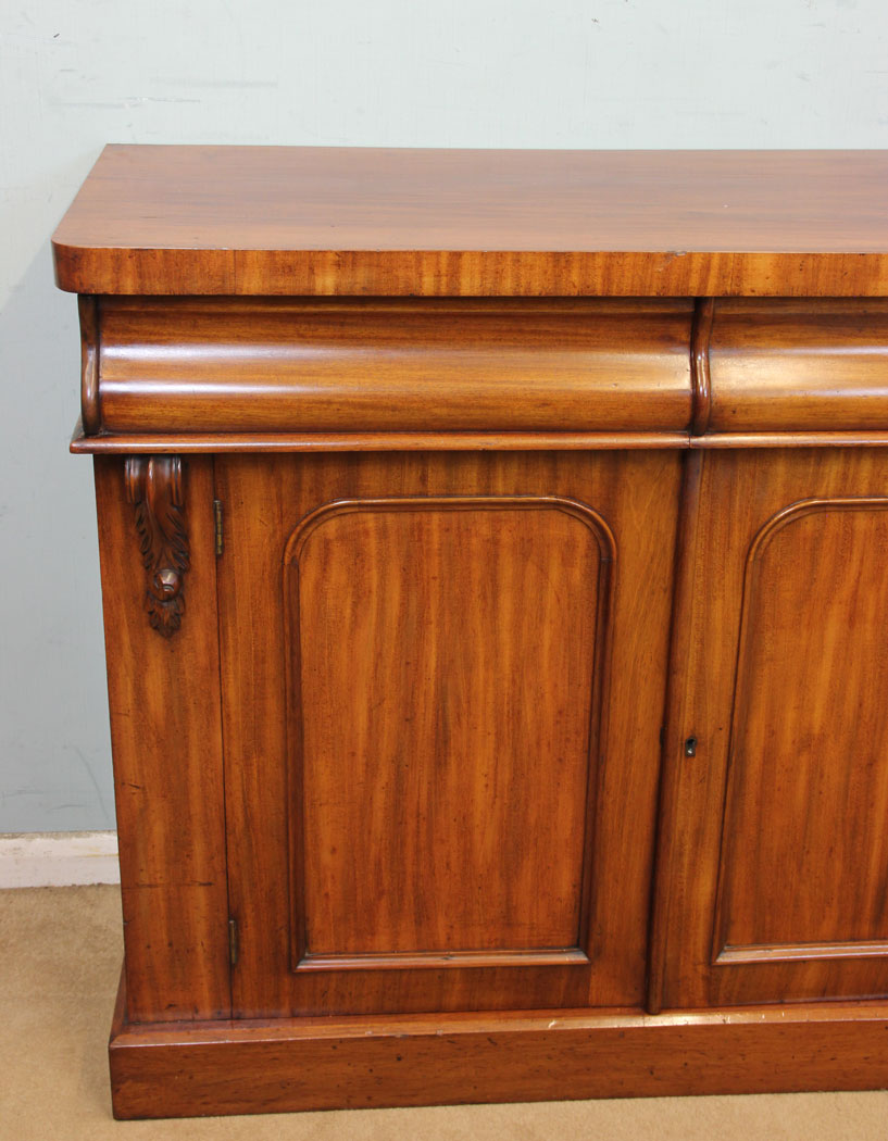 Victorian Antique Chiffonier Sideboard, London, Antique Victorian Mahogany Chiffonier Sideboard Base