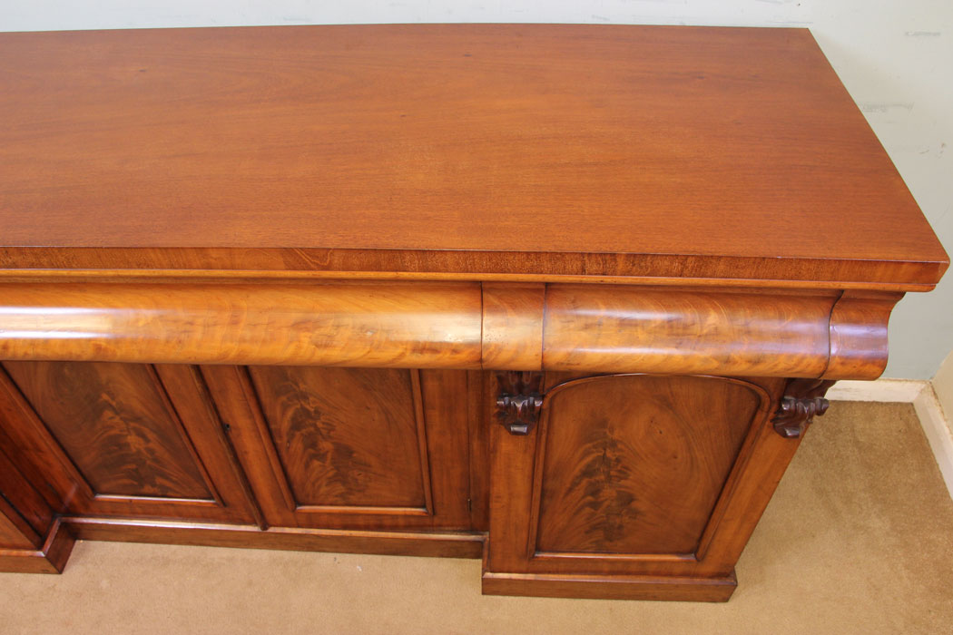 Victorian Mahogany Sideboard, Londonb, Antique Victorian Mahogany Sideboard Base