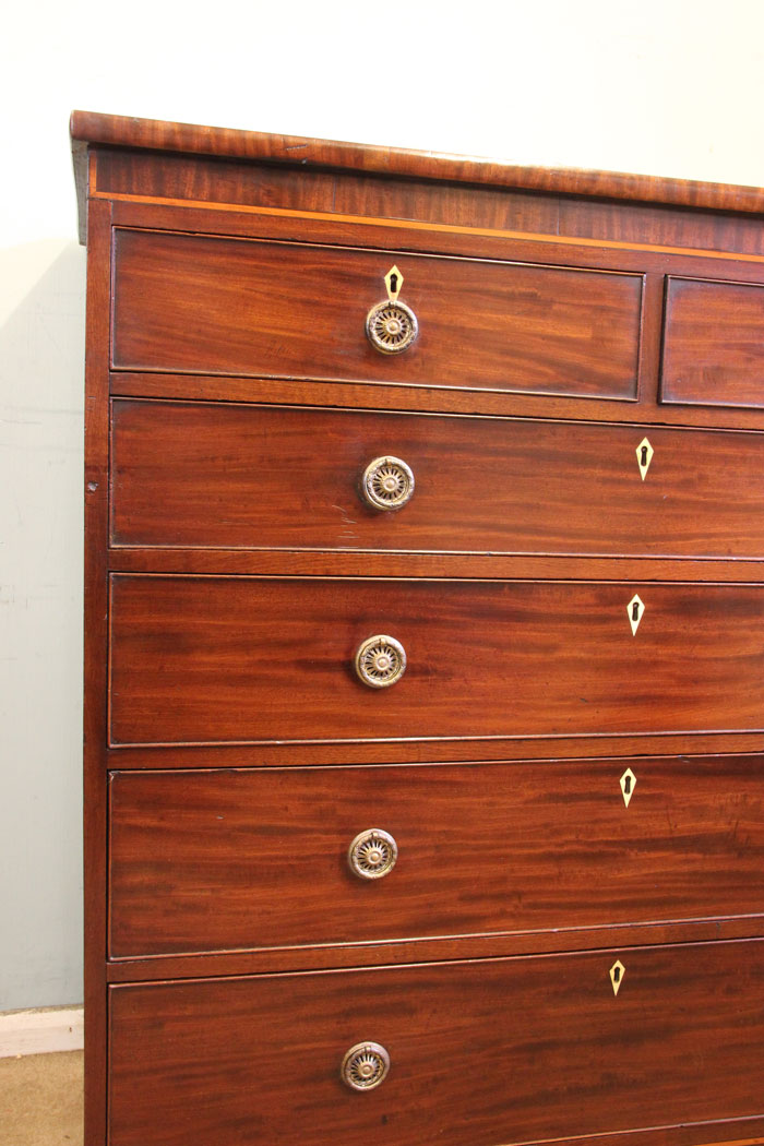Antique Mahogany Chest of Drawers, Norfolk, (2) Antique Victorian Mahogany Chest of Drawers.
