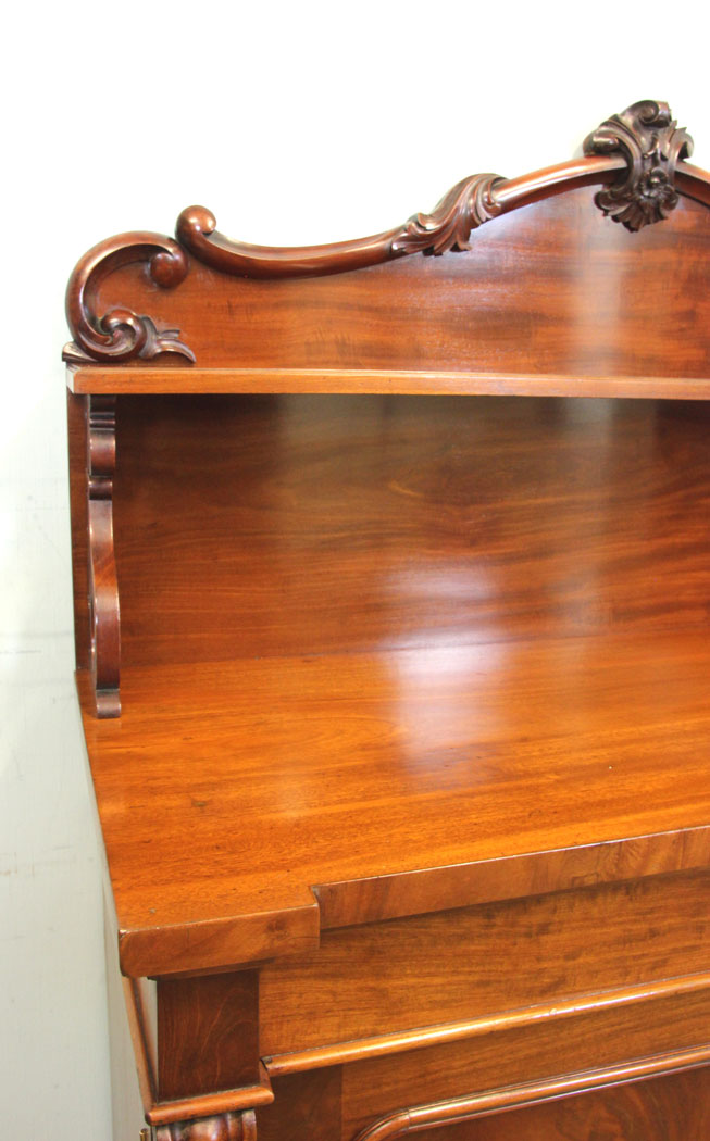 Antique Victorian Sideboard Chiffonier, Antique Victorian Mahogany Chiffonier Sideboard