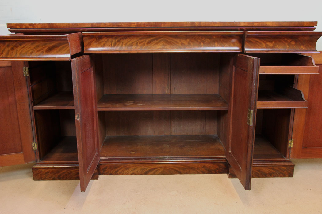Quality Antique Chiffonier Sideboard, Quality Victorian Mahogany Chiffonier Sideboard Base