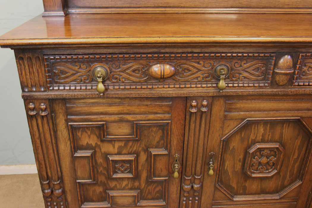 11209r16 Antique Oak Sideboard Dresser, Antique Oak Sideboard Dresser