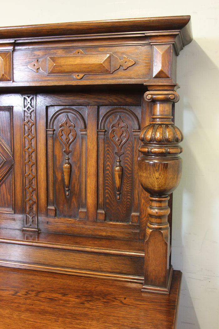 11209r19 Antique Oak Sideboard Dresser, Antique Oak Sideboard Dresser