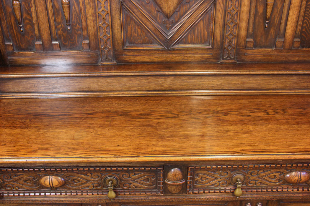 11209r22 Antique Oak Sideboard Dresser, Antique Oak Sideboard Dresser