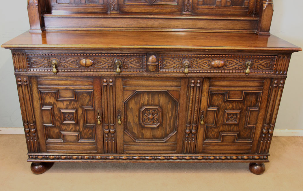 11209r3 Antique Oak Sideboard Dresser, Antique Oak Sideboard Dresser