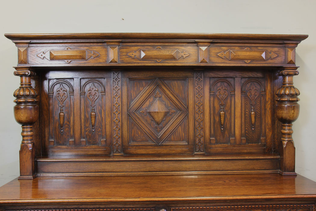11209r4 Antique Oak Sideboard Dresser, Antique Oak Sideboard Dresser