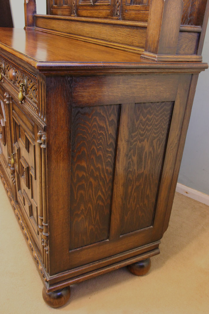 11209r7 Antique Oak Sideboard Dresser, Antique Oak Sideboard Dresser