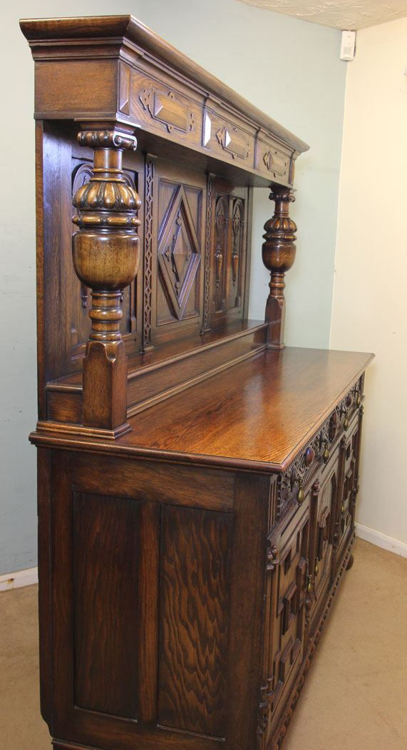 11209r9 Antique Oak Sideboard Dresser, Antique Oak Sideboard Dresser