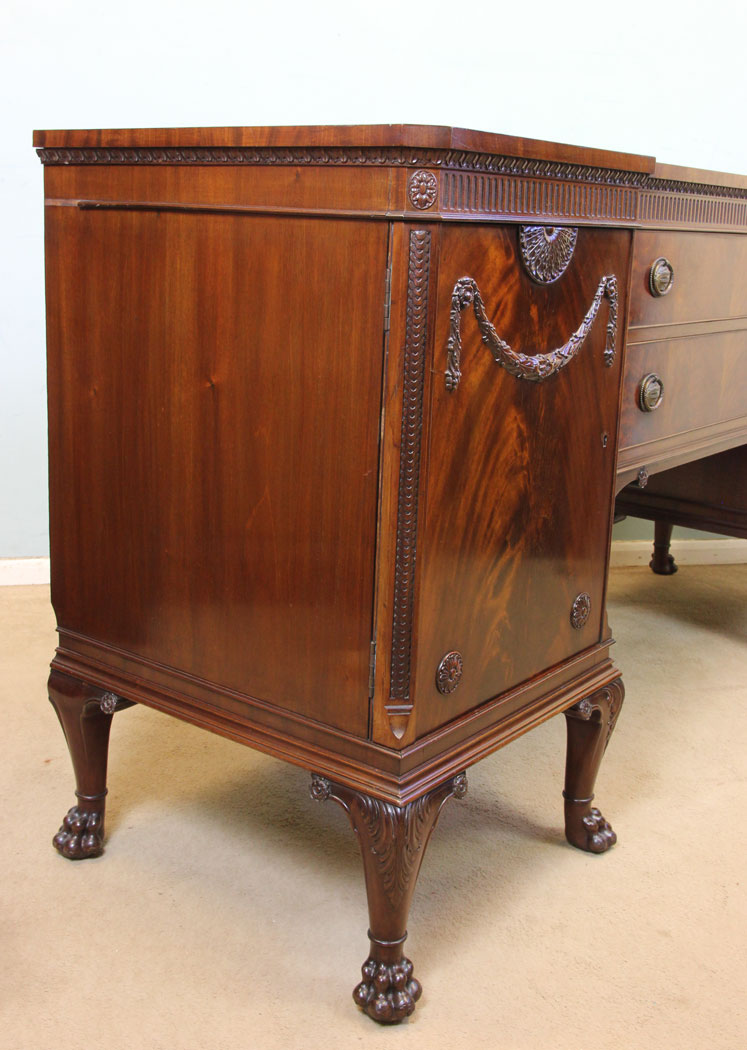 11211r10 Quality Antique Sideboard, Dresser Antique Mahogany Breakfront Sideboard Dresser