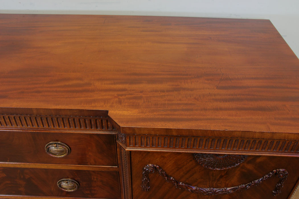 11211r18 Antique Mahogany Sideboard, The Antique Shop, Antique Mahogany Breakfront Sideboard Dresser