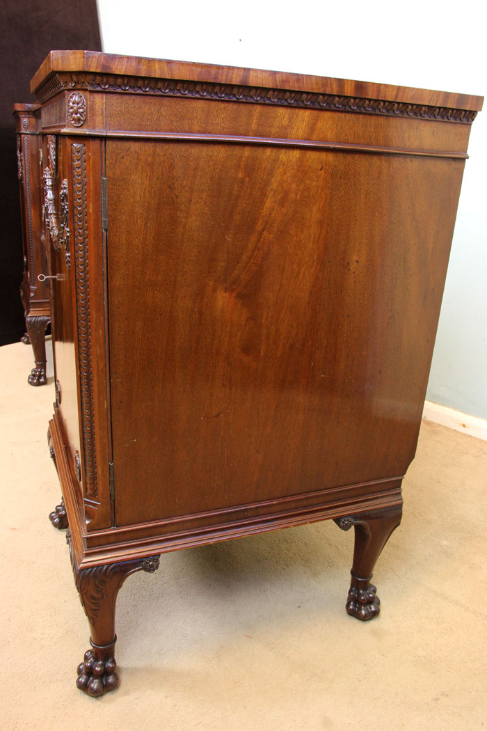 11211r6 Quality Antique Mahogany Sideboard, Antique Mahogany Breakfront Sideboard Dresser