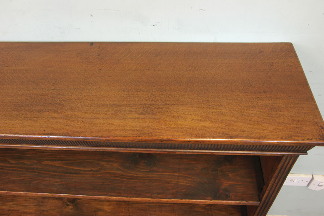 Antique Victorian Open Oak Bookcase11212r13 Antique Victorian Open Oak Bookcase