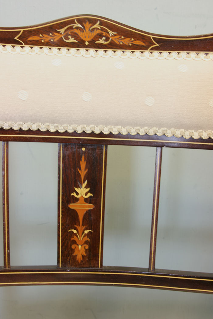 11231r6 Antique Edwardian Inlaid Mahogany Sofa Antique Edwardian Inlaid Mahogany Sofa
