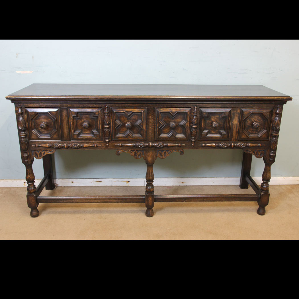11238r01 Antique oak Dresser Base, Antique Oak Sideboard Dresser Base