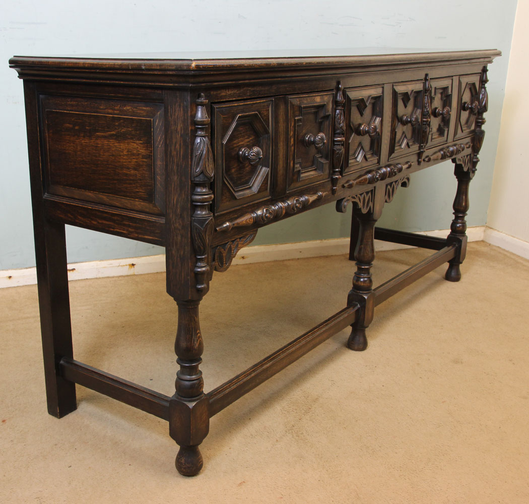 11238r3 Antique Oak Sideboard Dresser Base, Antique Oak Sideboard Dresser Base