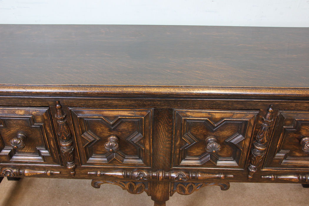 11238r4 Antique Oak Sideboard Dresser Base, Antique Oak Sideboard Dresser Base