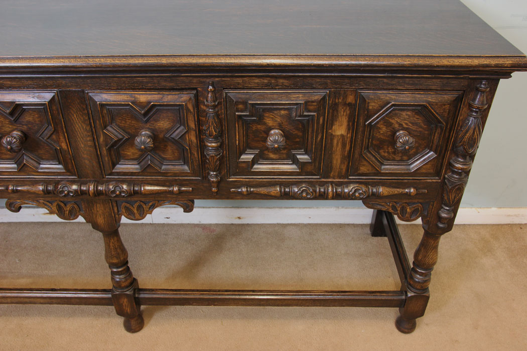 11238r6 Antique Oak Sideboard Dresser Base, Antique Oak Sideboard Dresser Base