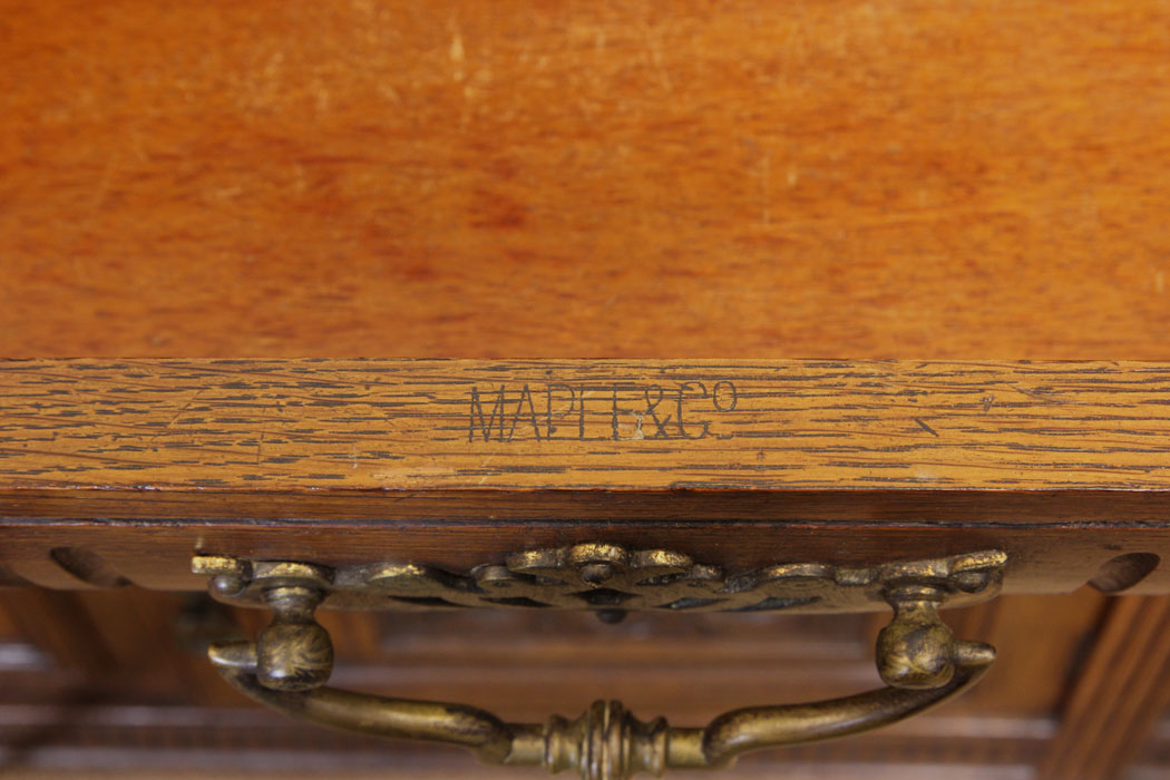 11256r13 Antique Oak Sideboard, Maple & Co, Victorian Carved Oak Sideboard Dresser Base