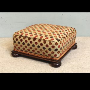 Antique Victorian Mahogany Footstool