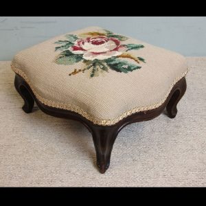 Antique Serpentine Shape Footstool