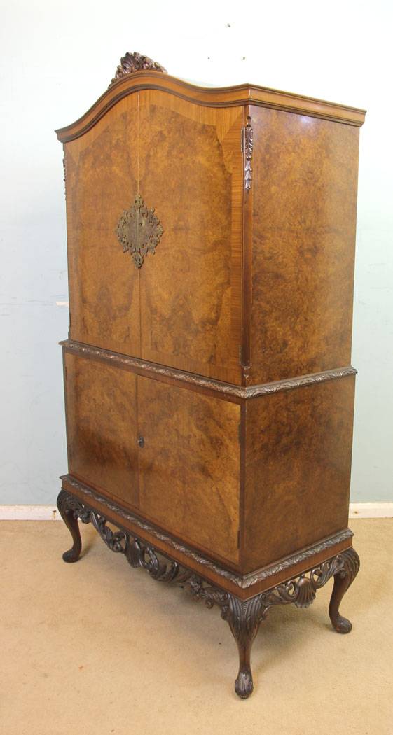 11291r3 Antique Burr Walnut Drinks Cabinet, . Burr Walnut Cocktail Drinks Cabinet