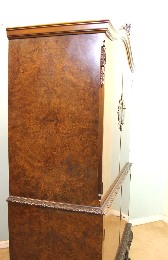 11291r4 Antique Burr Walnut Drinks Cabinet, . Burr Walnut Cocktail Drinks Cabinet