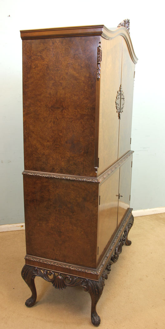 11291r6 Antique Burr Walnut Drinks Cabinet, . Burr Walnut Cocktail Drinks Cabinet