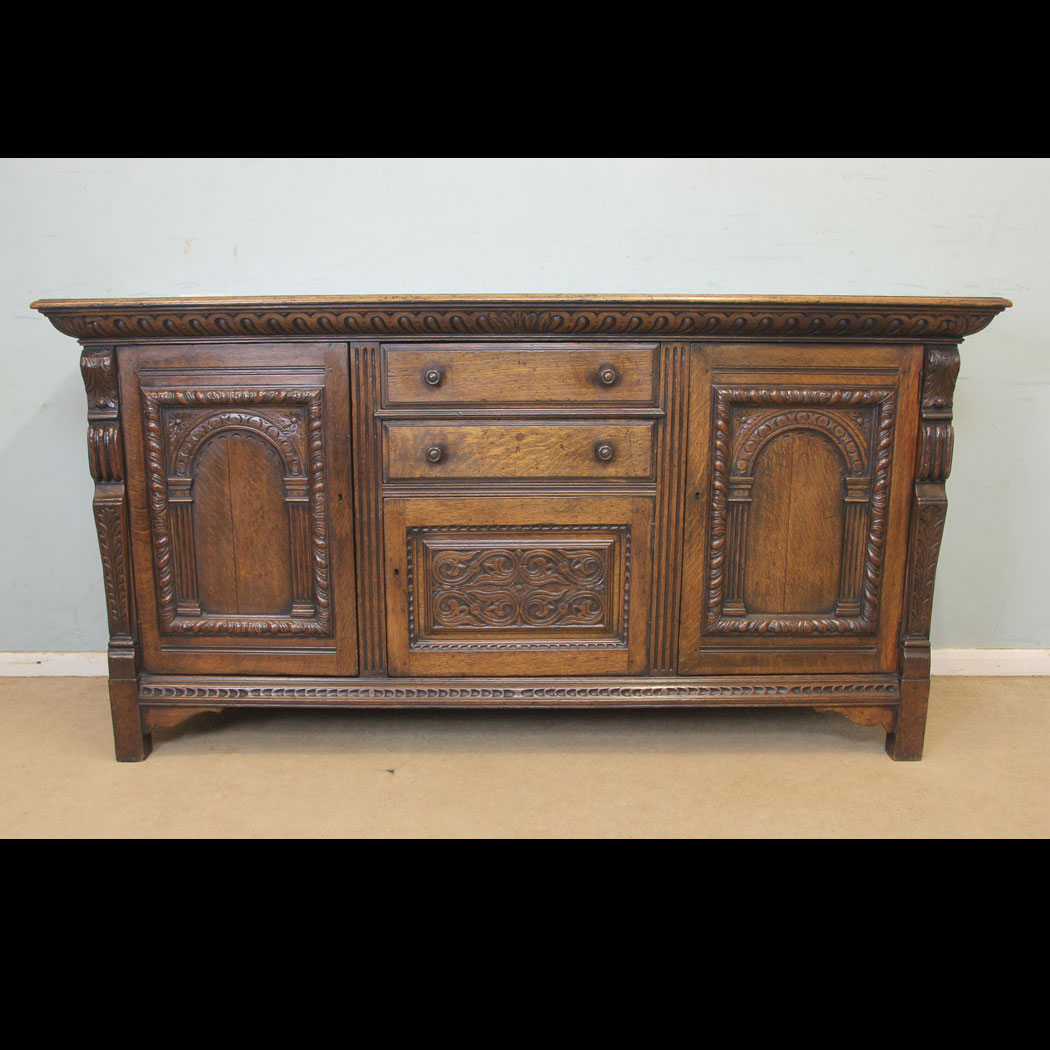 11293r01 Antique Oak Dresser Base, Antique Carved Oak Sideboard Dresser Base