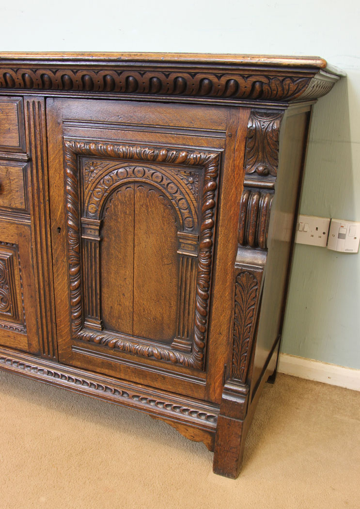 11293r5 Antique Oak Dresser Base, Antique Carved Oak Sideboard Dresser Base