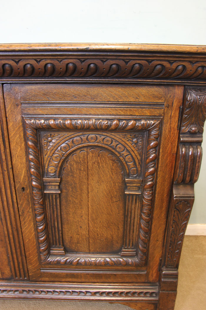 11293r9 Antique Oak Sideboard Dresser Base, Antique Carved Oak Sideboard Dresser Base